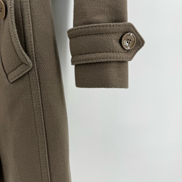 Burberry Double-Breasted wool cashmere Trench Coat with belt sz2 - Picture 3 of 16